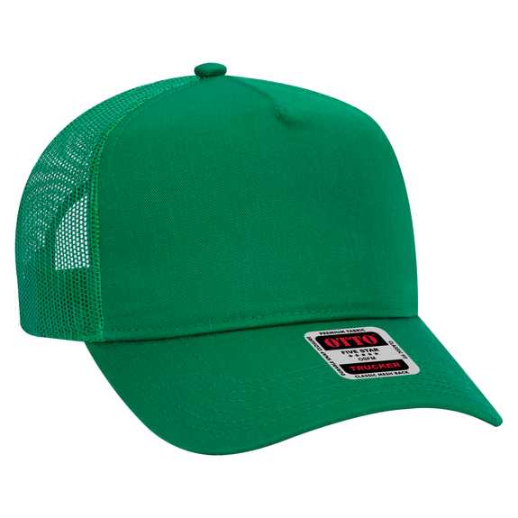 32-285 OTTO CAP 5 Panel Mid Profile Mesh Back Trucker Hat 32-285 OTTO CAP 5 Panel Mid Profile Mesh Back Trucker Hat
