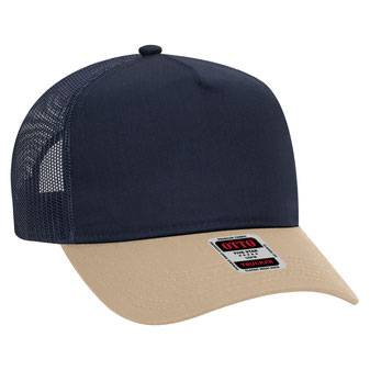 32-285 OTTO CAP 5 Panel Mid Profile Mesh Back Trucker Hat