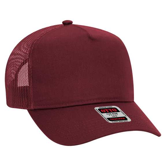 32-285 OTTO CAP 5 Panel Mid Profile Mesh Back Trucker Hat 32-285 OTTO CAP 5 Panel Mid Profile Mesh Back Trucker Hat