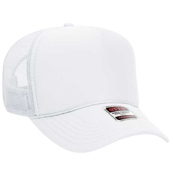32-467 OTTO CAP 5 Panel Mid Profile Mesh Back Trucker Hat 32-467 OTTO CAP 5 Panel Mid Profile Mesh Back Trucker Hat