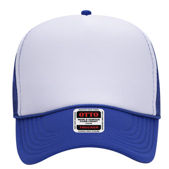 NWT OTTO Red and White Trucker Hat with Snapback Closure OTTO Youth Red, White and Red Foam Front High Crown Back  main image 4