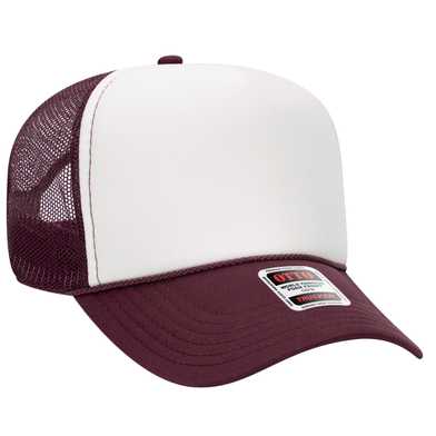 32-467 OTTO CAP 5 Panel Mid Profile Mesh Back Trucker Hat 32-467 OTTO CAP 5 Panel Mid Profile Mesh Back Trucker Hat