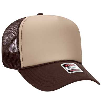 32-467 OTTO CAP 5 Panel Mid Profile Mesh Back Trucker Hat 32-467 OTTO CAP 5 Panel Mid Profile Mesh Back Trucker Hat