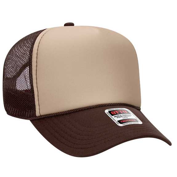 32-467 OTTO CAP 5 Panel Mid Profile Mesh Back Trucker Hat 32-467 OTTO CAP 5 Panel Mid Profile Mesh Back Trucker Hat