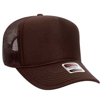 32-467 OTTO CAP 5 Panel Mid Profile Mesh Back Trucker Hat 32-467 OTTO CAP 5 Panel Mid Profile Mesh Back Trucker Hat