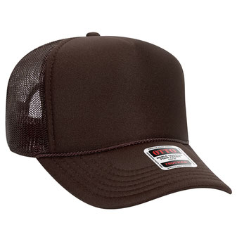 32-467 OTTO CAP 5 Panel Mid Profile Mesh Back Trucker Hat