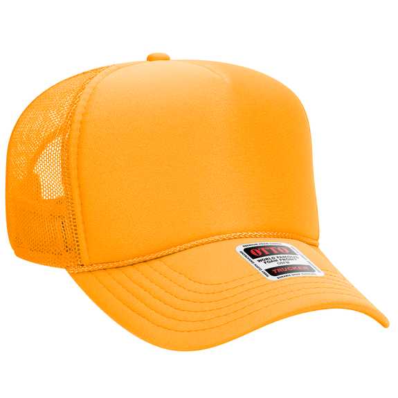 32-467 OTTO CAP 5 Panel Mid Profile Mesh Back Trucker Hat 32-467 OTTO CAP 5 Panel Mid Profile Mesh Back Trucker Hat