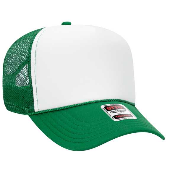 32-467 OTTO CAP 5 Panel Mid Profile Mesh Back Trucker Hat 32-467 OTTO CAP 5 Panel Mid Profile Mesh Back Trucker Hat