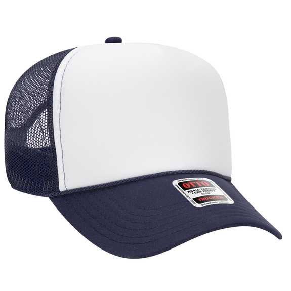32-467 OTTO CAP 5 Panel Mid Profile Mesh Back Trucker Hat 32-467 OTTO CAP 5 Panel Mid Profile Mesh Back Trucker Hat