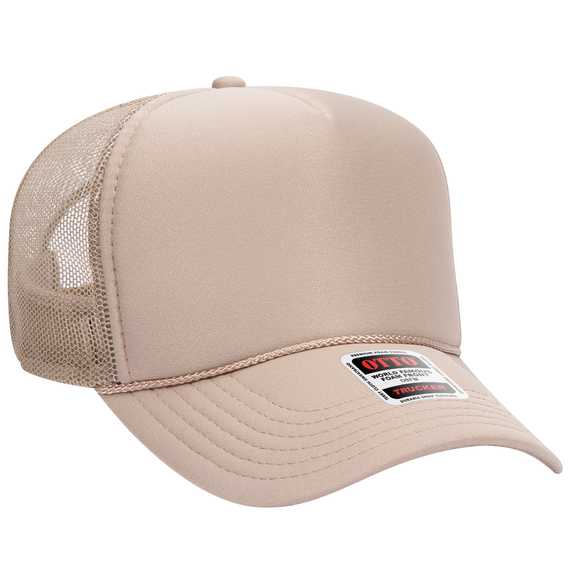 32-467 OTTO CAP 5 Panel Mid Profile Mesh Back Trucker Hat 32-467 OTTO CAP 5 Panel Mid Profile Mesh Back Trucker Hat