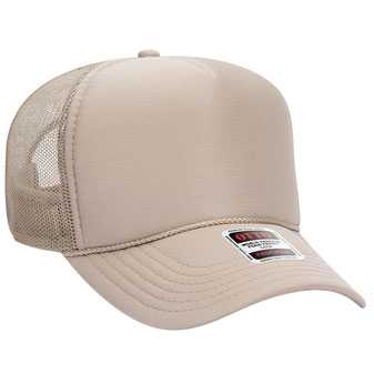 32-467 OTTO CAP 5 Panel Mid Profile Mesh Back Trucker Hat
