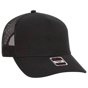 32-934 Jersey Knit Five Panel Pro Style Mesh Back Caps
