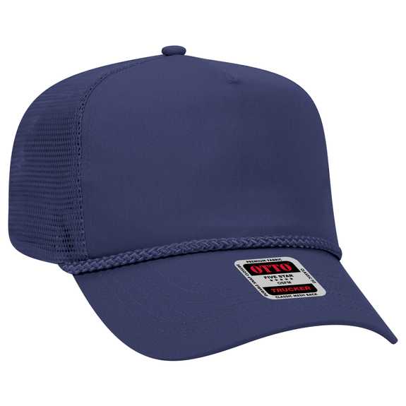 39-071 OTTO CAP 5 Panel Mid Profile Mesh Back Trucker Hat 39-071 OTTO CAP 5 Panel Mid Profile Mesh Back Trucker Hat