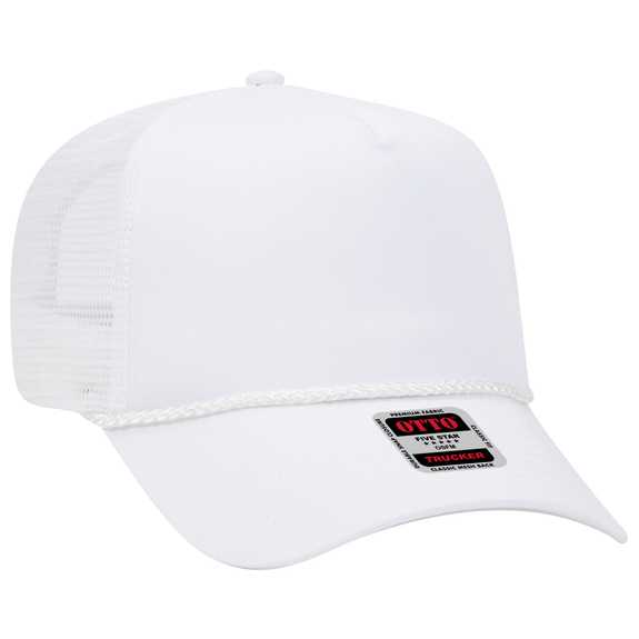 39-071 OTTO CAP 5 Panel Mid Profile Mesh Back Trucker Hat 39-071 OTTO CAP 5 Panel Mid Profile Mesh Back Trucker Hat