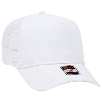 39-071 OTTO CAP 5 Panel Mid Profile Mesh Back Trucker Hat