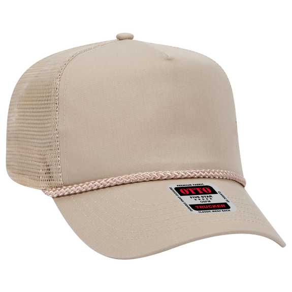 39-071 OTTO CAP 5 Panel Mid Profile Mesh Back Trucker Hat 39-071 OTTO CAP 5 Panel Mid Profile Mesh Back Trucker Hat