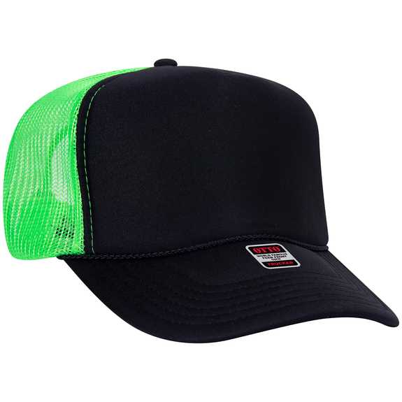 39-165 Polyester Foam Front High Crown Golf Style Mesh Back Caps 39-165 Polyester Foam Front High Crown Golf Style Mesh Back Caps