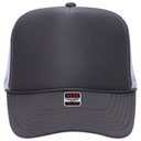 39-165 Polyester Foam Front High Crown Golf Style Mesh Back Caps