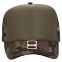 39-165 Polyester Foam Front High Crown Golf Style Mesh Back Caps