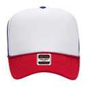 39-165 Polyester Foam Front High Crown Golf Style Mesh Back Caps