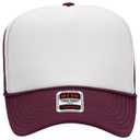 39-165 Polyester Foam Front High Crown Golf Style Mesh Back Caps