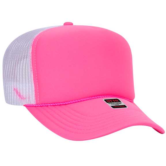 39-165 Polyester Foam Front High Crown Golf Style Mesh Back Caps 39-165 Polyester Foam Front High Crown Golf Style Mesh Back Caps