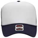 39-165 Polyester Foam Front High Crown Golf Style Mesh Back Caps