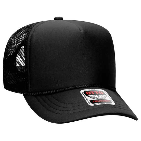 39-165 Polyester Foam Front High Crown Golf Style Mesh Back Caps 39-165 Polyester Foam Front High Crown Golf Style Mesh Back Caps