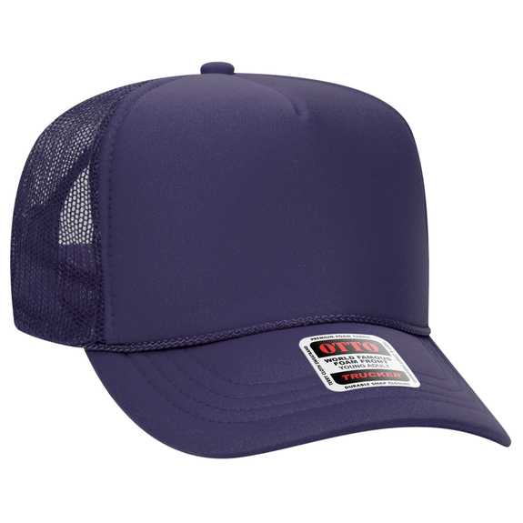 39-165 Polyester Foam Front High Crown Golf Style Mesh Back Caps 39-165 Polyester Foam Front High Crown Golf Style Mesh Back Caps