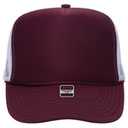 39-165 Polyester Foam Front High Crown Golf Style Mesh Back Caps