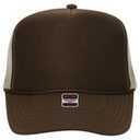 39-165 Polyester Foam Front High Crown Golf Style Mesh Back Caps