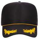 39-165 Polyester Foam Front High Crown Golf Style Mesh Back Caps