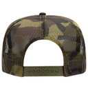 39-165 Polyester Foam Front High Crown Golf Style Mesh Back Caps