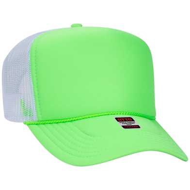 39-165 Polyester Foam Front High Crown Golf Style Mesh Back Caps 39-165 Polyester Foam Front High Crown Golf Style Mesh Back Caps