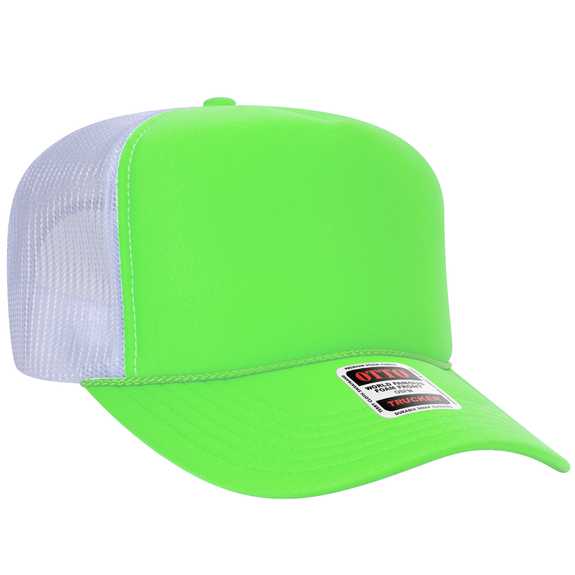 39-165 Polyester Foam Front High Crown Golf Style Mesh Back Caps 39-165 Polyester Foam Front High Crown Golf Style Mesh Back Caps