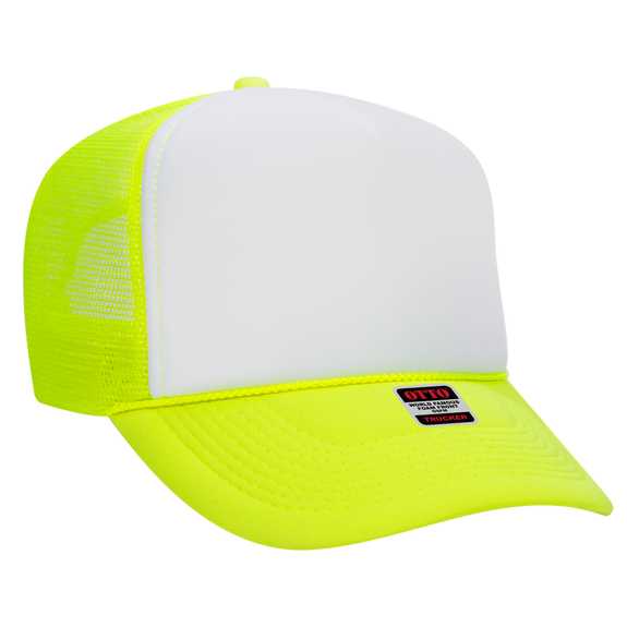 39-165 Polyester Foam Front High Crown Golf Style Mesh Back Caps 39-165 Polyester Foam Front High Crown Golf Style Mesh Back Caps