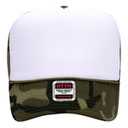 39-165 Polyester Foam Front High Crown Golf Style Mesh Back Caps