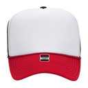 39-165 Polyester Foam Front High Crown Golf Style Mesh Back Caps