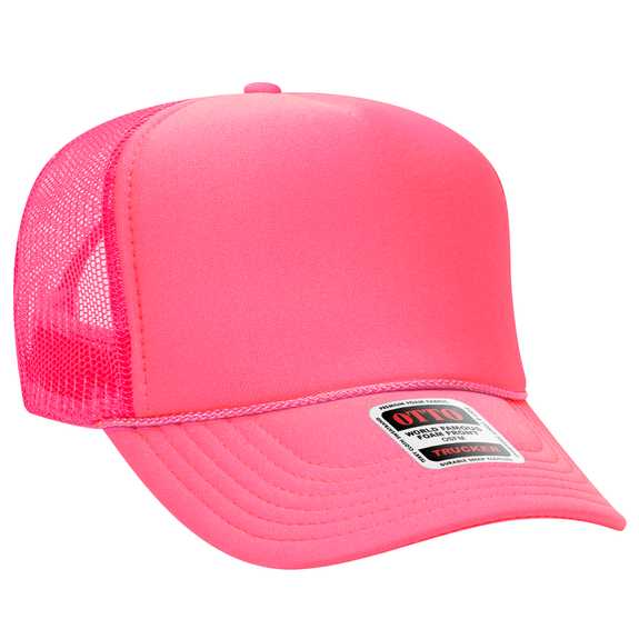 39-165 Polyester Foam Front High Crown Golf Style Mesh Back Caps 39-165 Polyester Foam Front High Crown Golf Style Mesh Back Caps