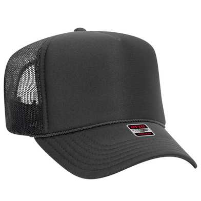39-165 Polyester Foam Front High Crown Golf Style Mesh Back Caps 39-165 Polyester Foam Front High Crown Golf Style Mesh Back Caps