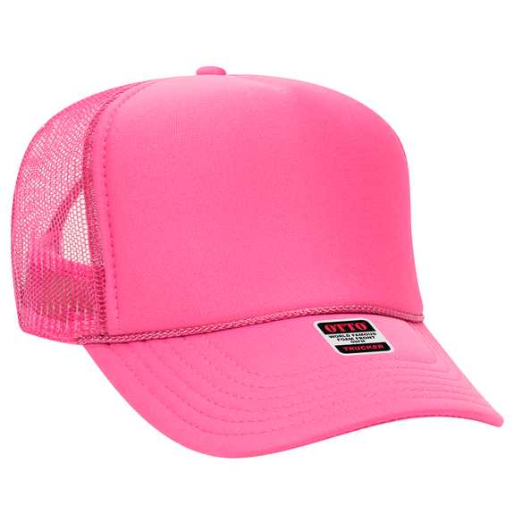39-165 Polyester Foam Front High Crown Golf Style Mesh Back Caps 39-165 Polyester Foam Front High Crown Golf Style Mesh Back Caps