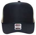 39-165 Polyester Foam Front High Crown Golf Style Mesh Back Caps