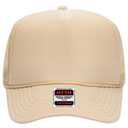 39-165 Polyester Foam Front High Crown Golf Style Mesh Back Caps