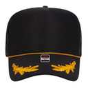 39-165 Polyester Foam Front High Crown Golf Style Mesh Back Caps