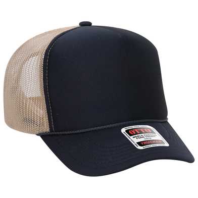 39-165 Polyester Foam Front High Crown Golf Style Mesh Back Caps 39-165 Polyester Foam Front High Crown Golf Style Mesh Back Caps
