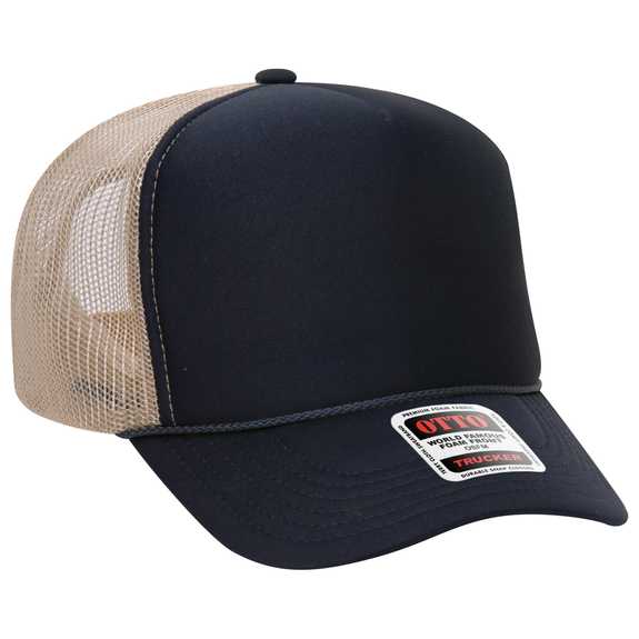 39-165 Polyester Foam Front High Crown Golf Style Mesh Back Caps 39-165 Polyester Foam Front High Crown Golf Style Mesh Back Caps
