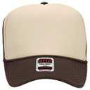 39-165 Polyester Foam Front High Crown Golf Style Mesh Back Caps