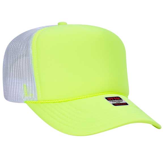 39-165 Polyester Foam Front High Crown Golf Style Mesh Back Caps 39-165 Polyester Foam Front High Crown Golf Style Mesh Back Caps
