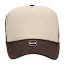 39-165 Polyester Foam Front High Crown Golf Style Mesh Back Caps