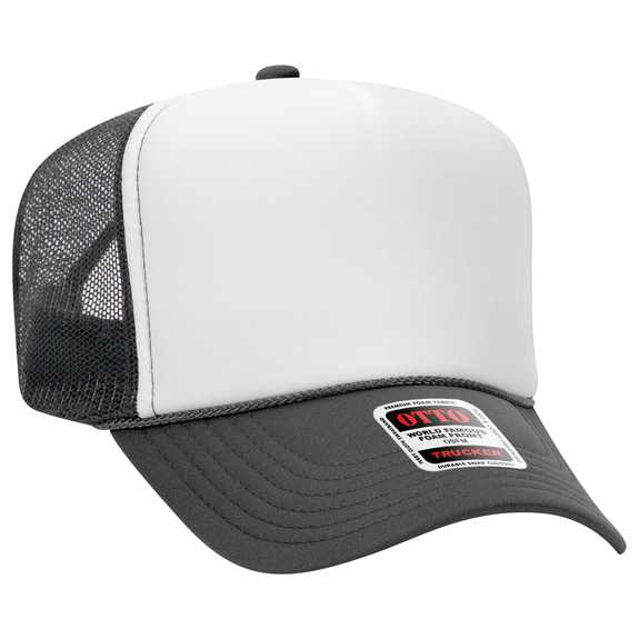 39-165 Polyester Foam Front High Crown Golf Style Mesh Back Caps 39-165 Polyester Foam Front High Crown Golf Style Mesh Back Caps